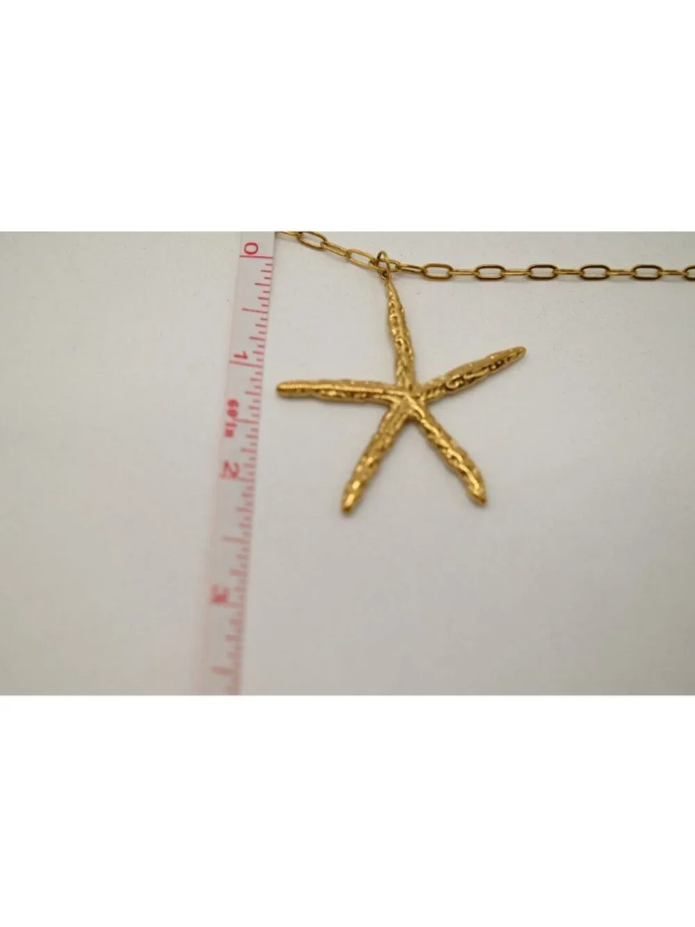 NWT Josslyn 18K Stainless Steel Tarnish Free Starfish Necklace Gold Dipped